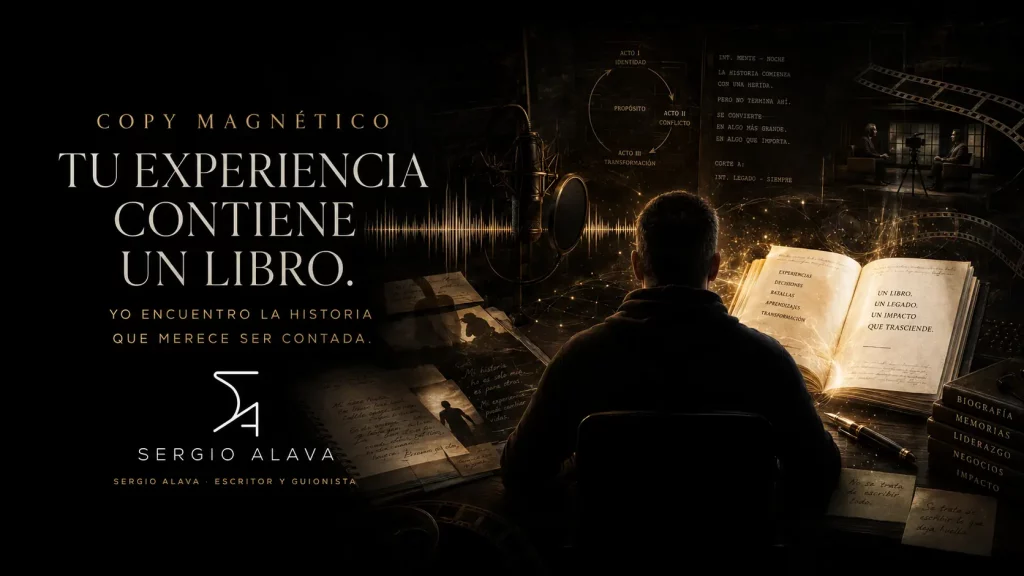 Escritura invisible de libros de autoridad mediante entrevistas