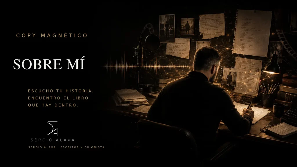 Sergio Alava, escritor y guionista de Copy Magnético