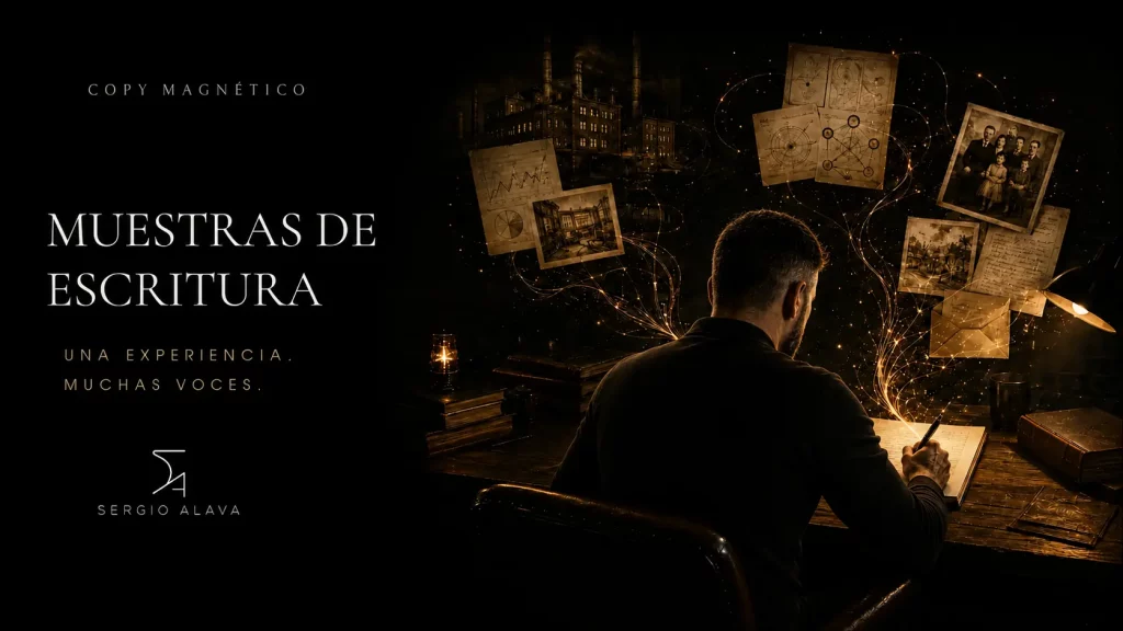Muestras de escritura de libros creadas por Sergio Alava